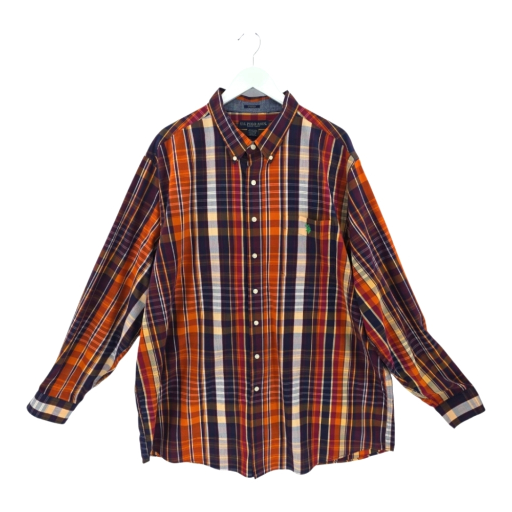 Polo by Ralph Lauren Men's Plaid Button Down Collar Button Front Shirt Size 2XLT
